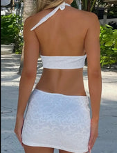 Load image into Gallery viewer, 3D flower, Cut-out halter dress