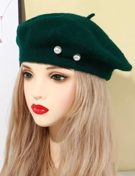 “Fancy” elegant beret hat